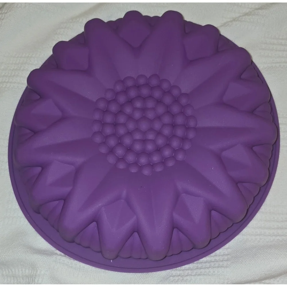 Silicone Baking Mold Set Mermaid Tail Rose Sunflower Dahlia Mini Bundt Cups